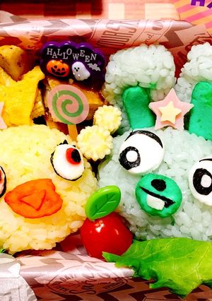 ダッキー&バニー★お弁当★キャラ弁-レシピのメイン写真