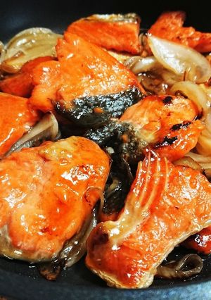 鮭の黒酢あんかけ(ミツカンかんたん黒酢)-レシピのメイン写真