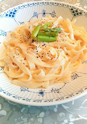カマンベールチーズのカルボナーラ-レシピのメイン写真