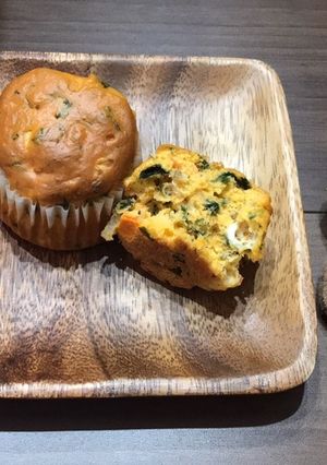 手づかみごはん◯野菜とチーズのケークサレ-レシピのメイン写真