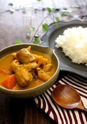 ごま味噌香る、根菜と鶏肉の和風カレー。-レシピのメイン写真