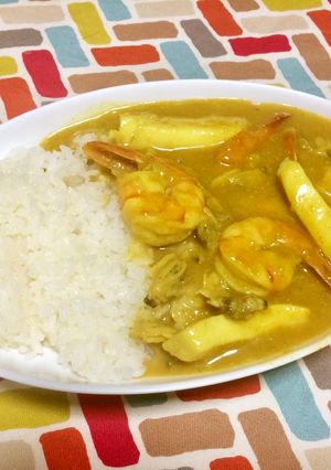 超簡単☆しっかり魚介味♡シーフードカレー-レシピのメイン写真