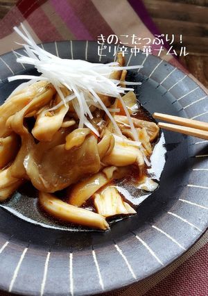 きのこたっぷり！ピリ辛中華ナムル-レシピのメイン写真