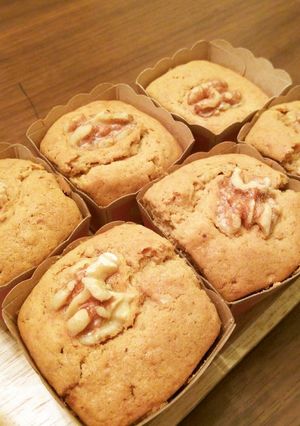 ☆黒糖とクルミ☆のケーキ-レシピのメイン写真