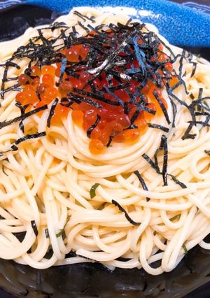 絶品☆イクラと大葉の和風パスタ-レシピのメイン写真