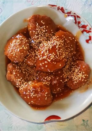 肉団子の甘酢あんかけ-レシピのメイン写真