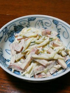 ラー油☆焼豚きゅうりマヨ和え-レシピのメイン写真