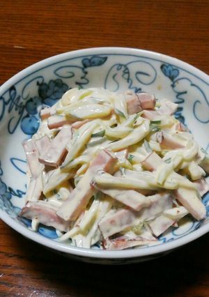 ラー油☆焼豚きゅうりマヨ和え-レシピのメイン写真