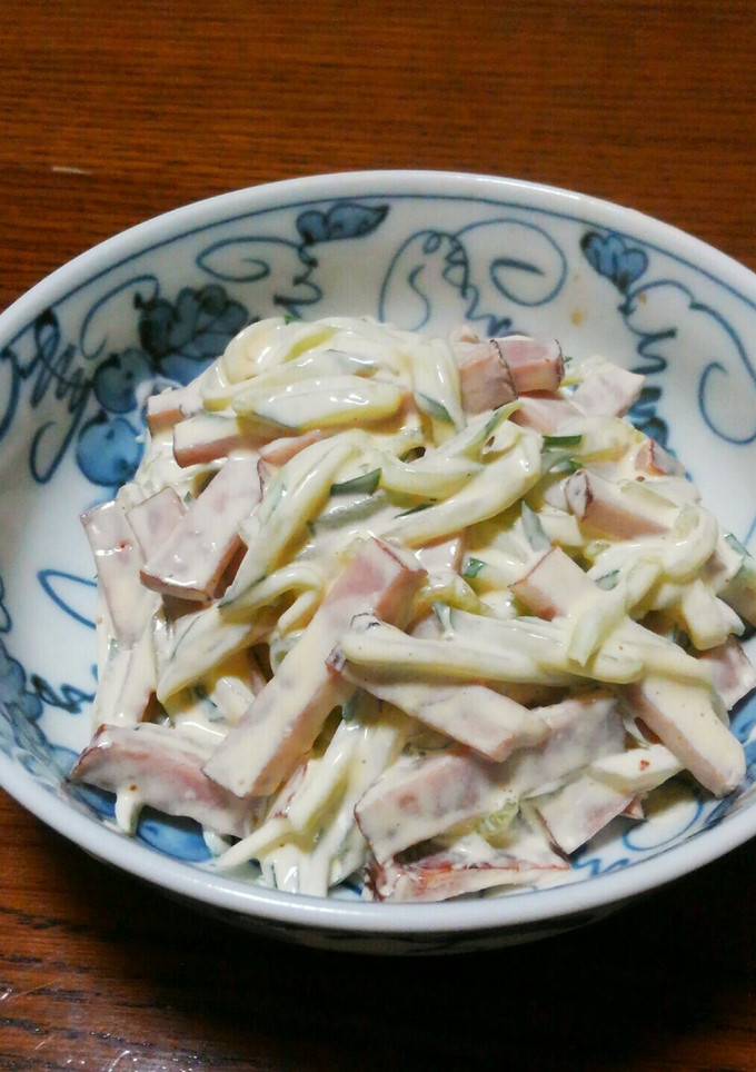 ラー油☆焼豚きゅうりマヨ和え-レシピのメイン写真