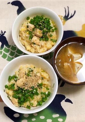 親子丼風まぜごはんTKG-レシピのメイン写真