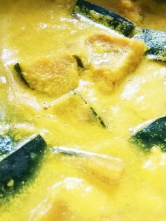しっとりやさしい♪かぼちゃのポタージュ煮-レシピのメイン写真