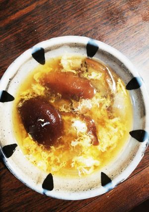 生姜香る椎茸と玉ねぎのかき玉スープ-レシピのメイン写真