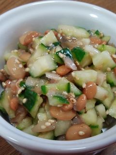 簡単!!納豆と胡瓜の冥加和え-レシピのメイン写真