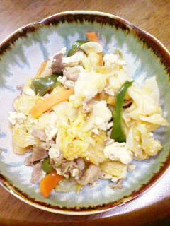 豆腐・キムチ炒め-レシピのメイン写真