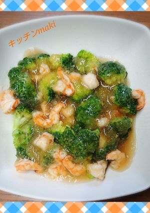 旨っ♪ブロッコリーと海老のおろし旨煮♪-レシピのメイン写真