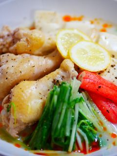 食べ応え満点♪豆乳の水炊き風-レシピのメイン写真