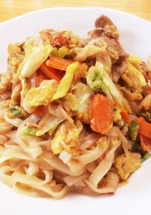 小麦アレルギーの焼うどん-レシピのメイン写真