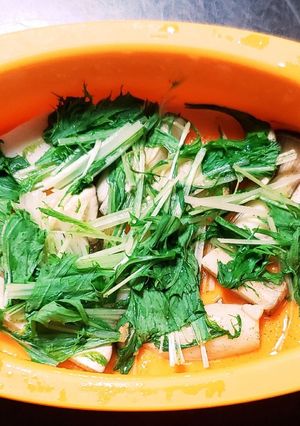 エリンギと水菜のレンチンつまみ♪-レシピのメイン写真