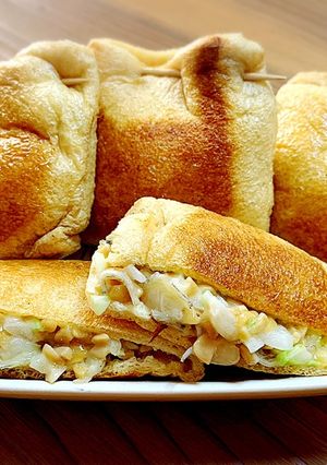 納豆とじゃこチーズの油揚げ包み焼き-レシピのメイン写真
