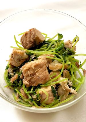 鯖と豆苗の松茸風味和え-レシピのメイン写真