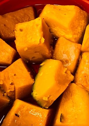 かぼちゃの煮物　冷凍素材をレンジ圧力鍋で-レシピのメイン写真