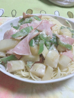 じゃがいもとピーマンのクリームパスタ-レシピのメイン写真