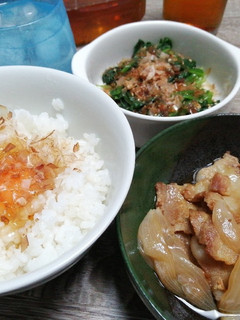 今日のおつまみ7日目。豚バラ生姜煮と♪-レシピのメイン写真