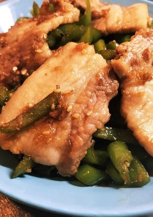福耳唐辛子の豚肉炒め-レシピのメイン写真