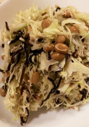 簡単おつまみ キャベツ納豆-レシピのメイン写真