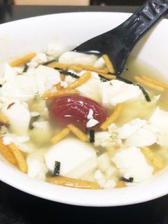 〆にピッタリ豆腐でお茶漬け-レシピのメイン写真