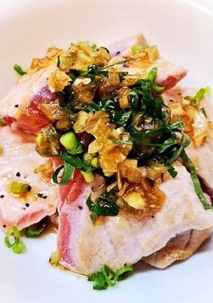 メバチマグロの炙りエスニック風-レシピのメイン写真