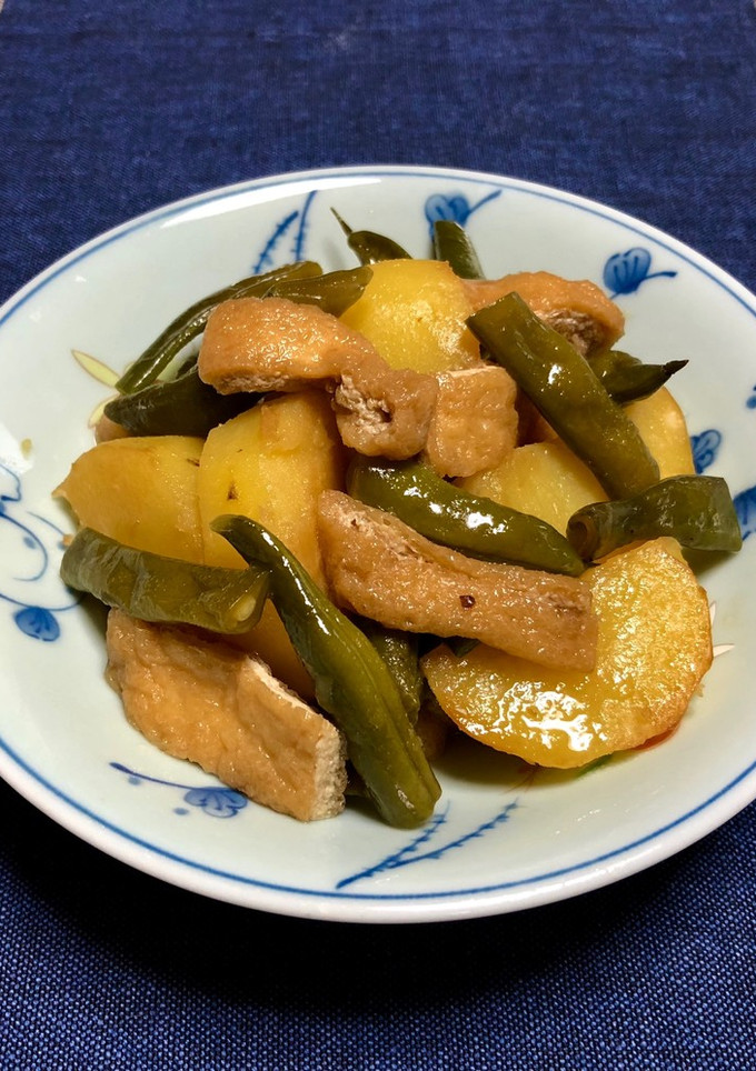 じゃが芋と薄揚げ・インゲンの炒め煮＊副菜-レシピのメイン写真