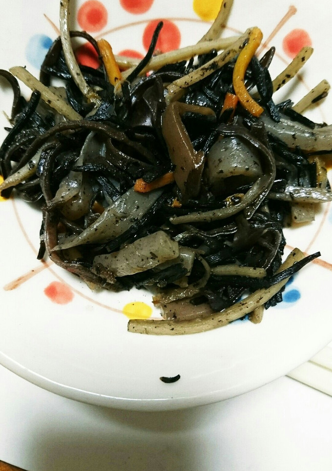 キクラゲとごぼうの炒め煮-レシピのメイン写真