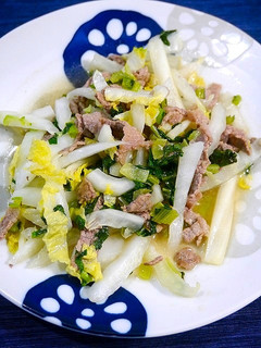 簡単ほったらかし!牛白菜の白だし煮-レシピのメイン写真