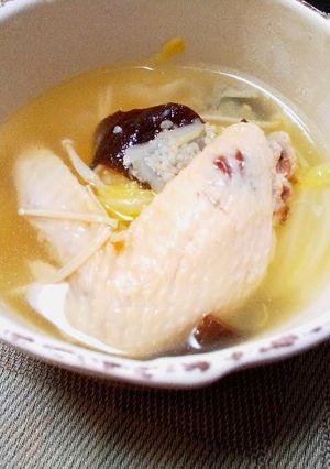 参鶏湯風☆手羽先スープ-レシピのメイン写真