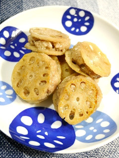 簡単!はさみ蓮根の塩焼き-レシピのメイン写真