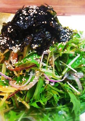 水菜のコリアンサラダ-レシピのメイン写真