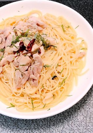 鶏肉と大葉のペペロンチーノ-レシピのメイン写真