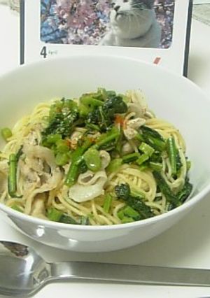 からし菜のほろ苦さ＆豚肉のうまみが◎-レシピのメイン写真