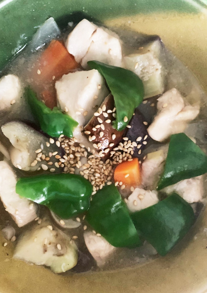 全てレンジ胸肉とさつま芋すごだれ炒め煮-レシピのメイン写真