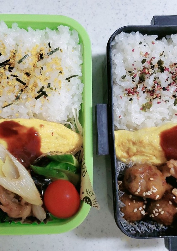 ☆高校生娘と私のお弁当☆123-レシピのメイン写真