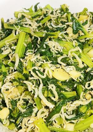 田舎飯！大根葉のじゃこ炒め-レシピのメイン写真