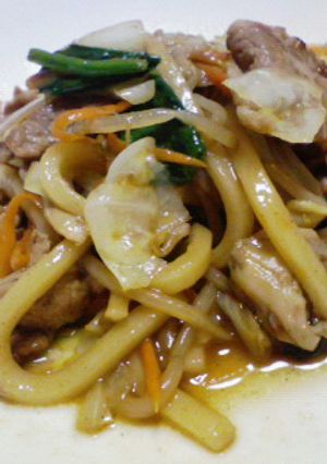 カフェシェフの焼きうどん☆（醤油）-レシピのメイン写真