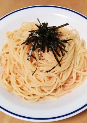 皿一つで出来る！たらこスパゲッティ-レシピのメイン写真