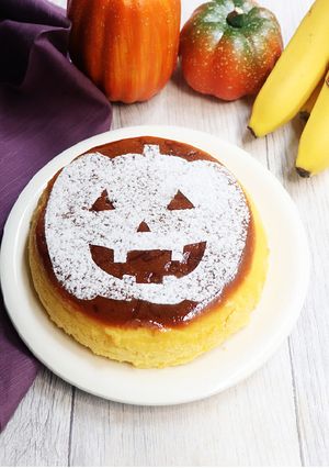 簡単♫ハロウィンバナナチーズケーキ-レシピのメイン写真