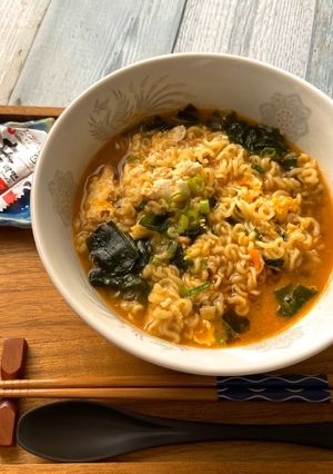 麺つゆ調整☆辛すぎないマイルド辛ラーメン-レシピのメイン写真