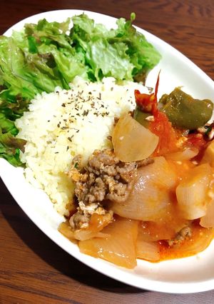 トマト煮込みのワンプレートランチ-レシピのメイン写真