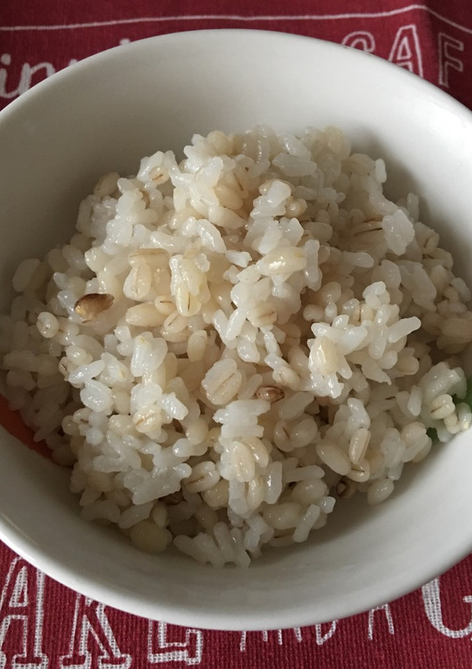 2種類のもち麦ご飯(圧力鍋)-レシピのメイン写真