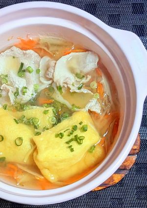人参ごぼうと餅巾着鍋-レシピのメイン写真
