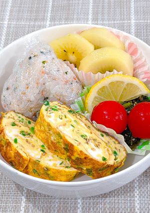 我が家のたっぷりネギごまの卵焼き♪-レシピのメイン写真